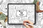 500+ PROCREATE STAMPS BUNDLE, a Brush Add-On by SecondOfJuly (Thumbnail 7 of 10)
