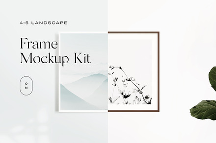 4:5 Landscape Frame Mockup Kit