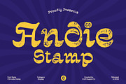 CS Andie Stamp, a Handwritten Font by Craft Supply Co. (Thumbnail 1 of 8)