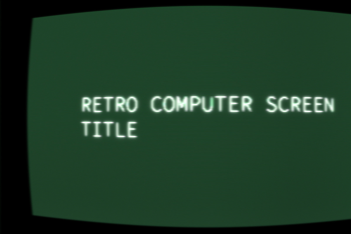 Retro Computer Screen Title AEP, a Templates & Theme by Josep Motion (Photo 2 of 2)