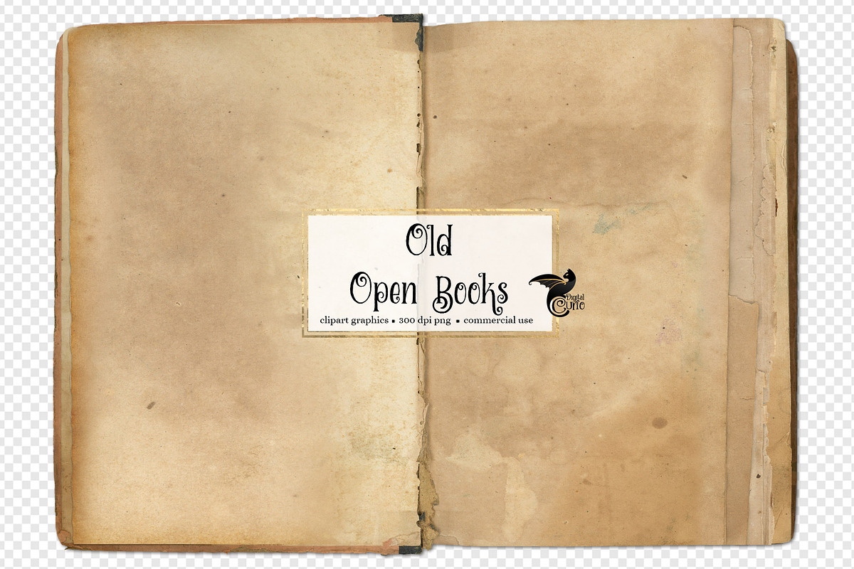Old Open Books, a Texture Illustration by Digital Curio (Photo 1 of 3)