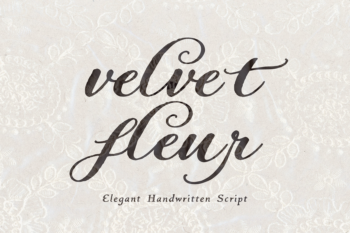 Velvet Fleur - Elegant Script Font, a Script Font by Mneme (Photo 11 of 11)