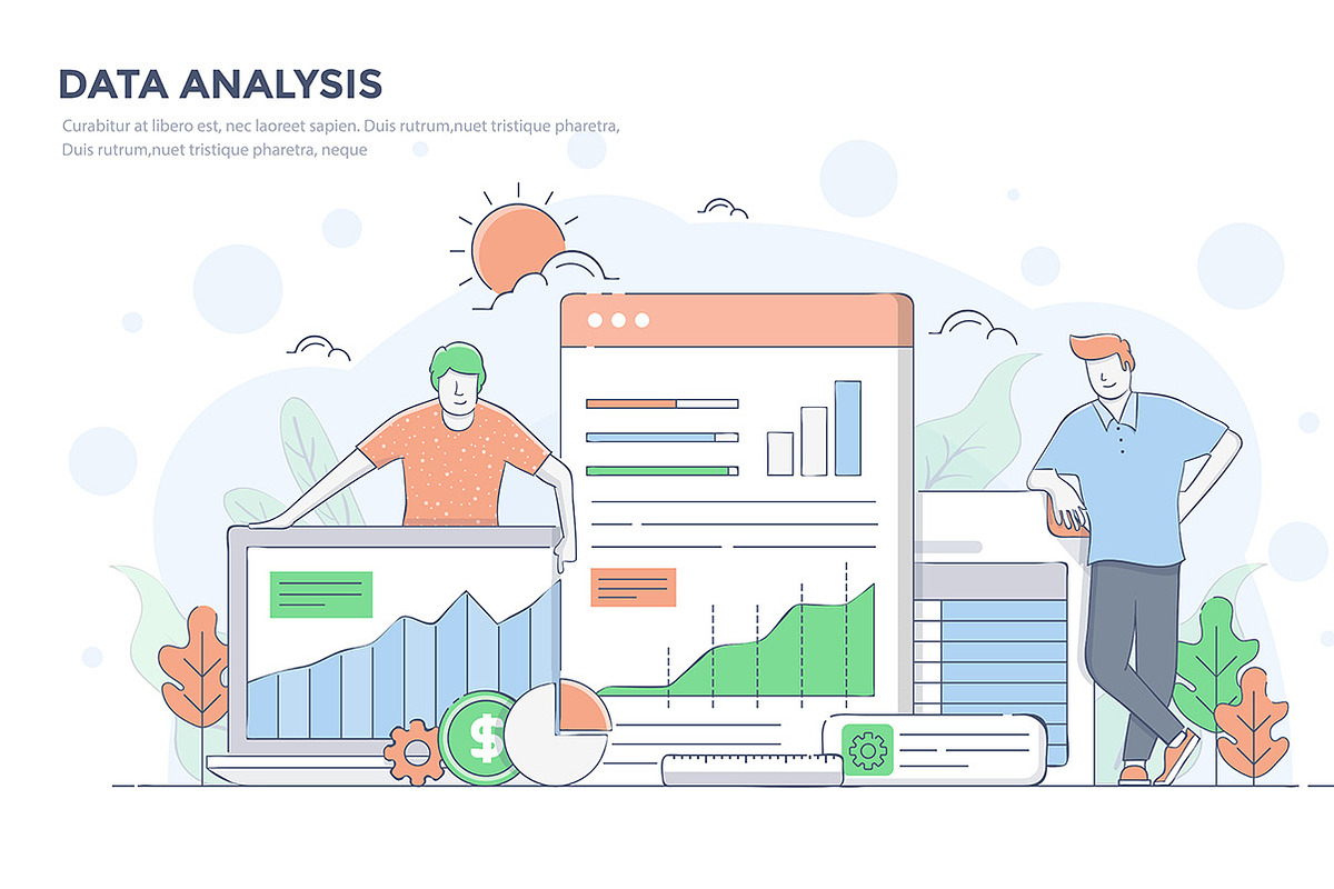 Modern Business concept for websites, a Person Illustration by Creative Graphics (Photo 3 of 12)