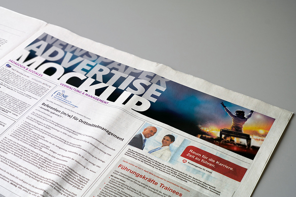 Newspaper Advertise Mockup v3, a Print Template by 2dsight (Photo 5 of 10)