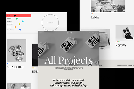 Design agency website template