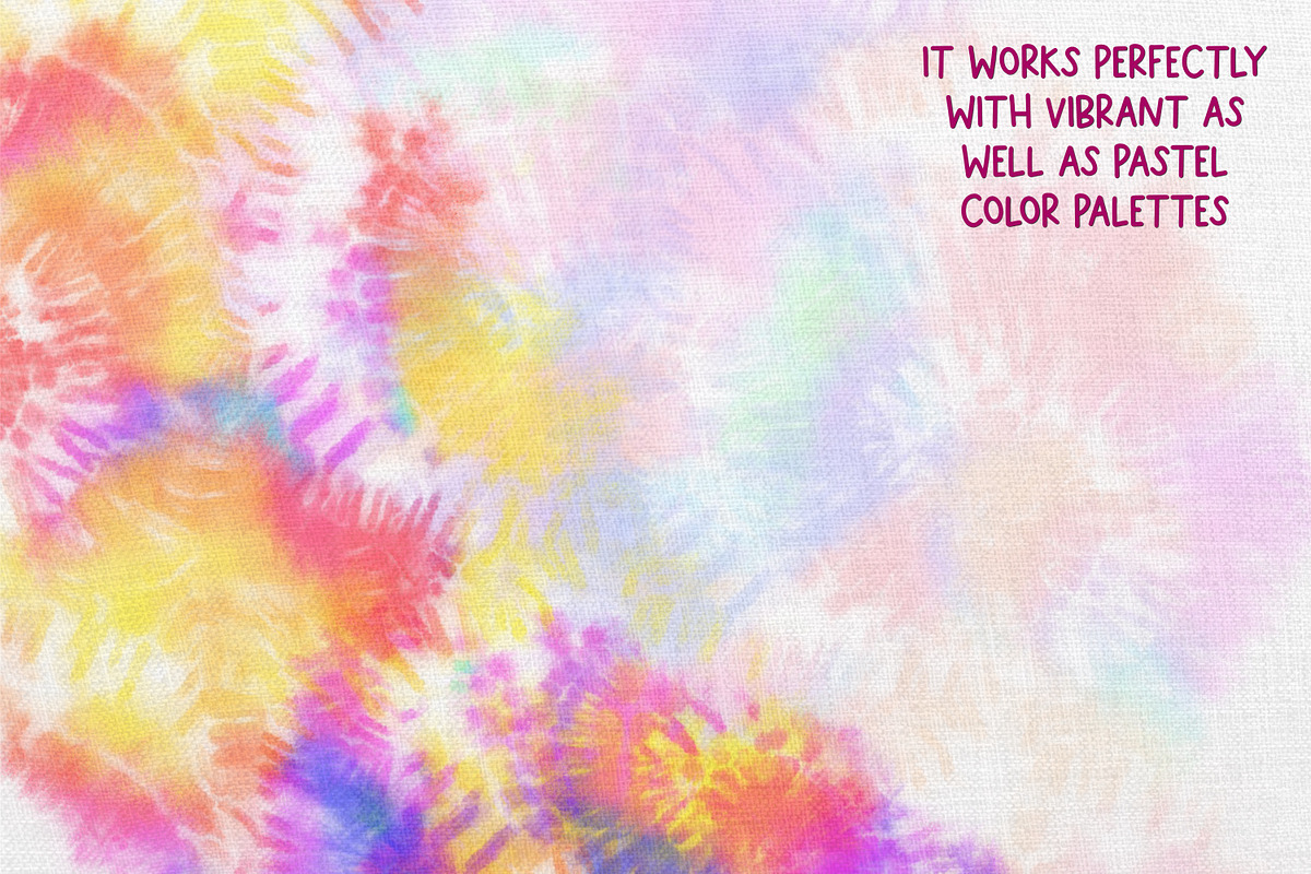 Procreate Multicolor Tie Dye Brushes, a Brush Add-On by OlgaRom (Photo 4 of 7)