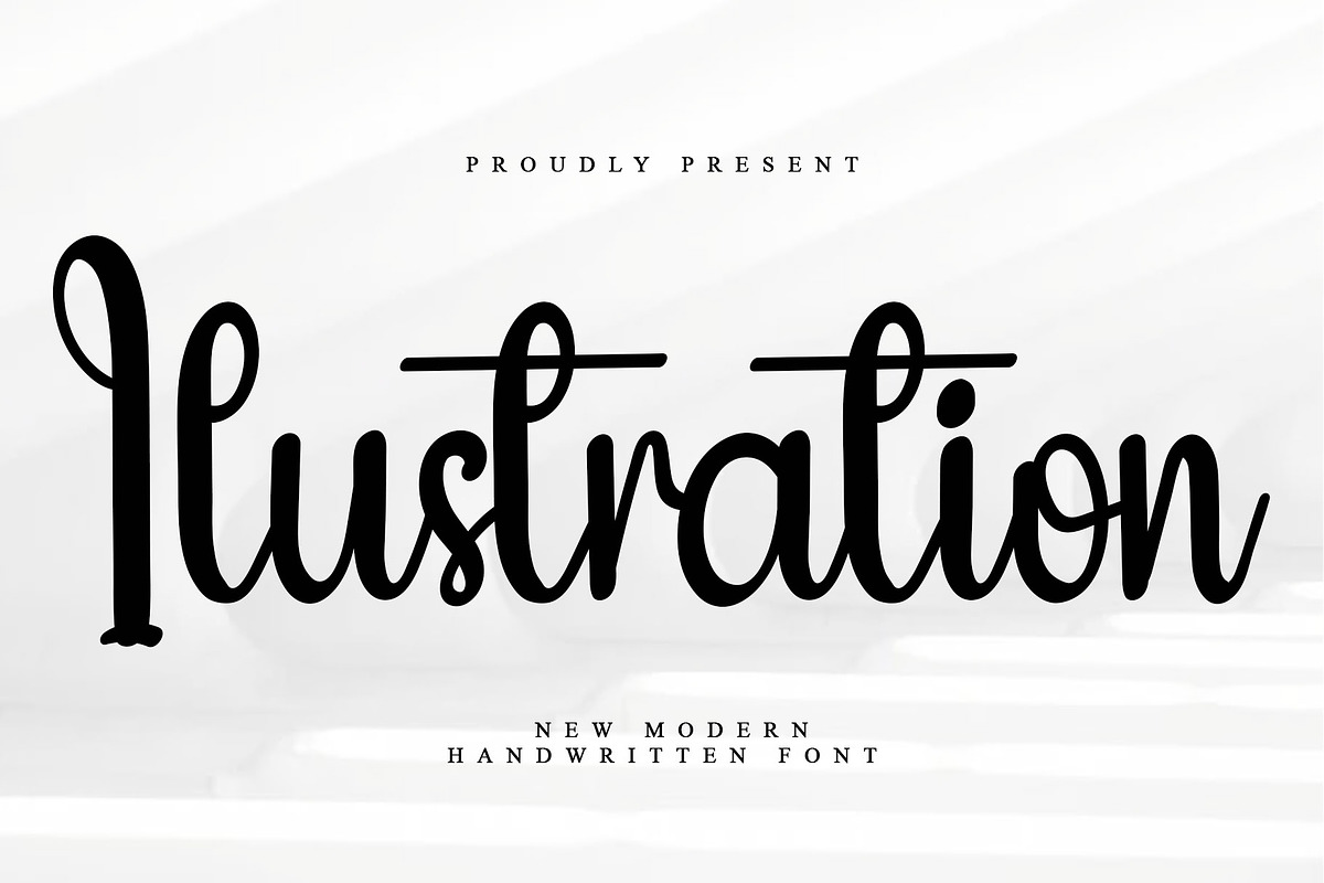 Ilustration, a Handwritten Font by InermediaSTUDIO (Photo 1 of 7)