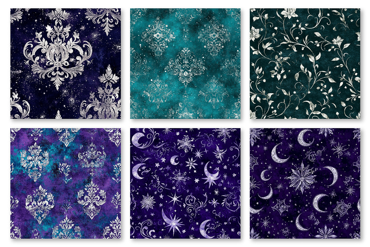 Silver Galaxy Digital Paper, a Texture Graphic by Dream Creation (Photo 4 of 7)