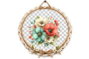 Coral And Aqua summer Clipart, an Illustration by DreamArtGraphic (Thumbnail 4 of 8)