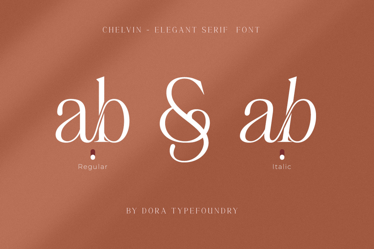 Chelvin Elegant Serif, a Serif Font by Dora Typefoundry (Photo 19 of 20)