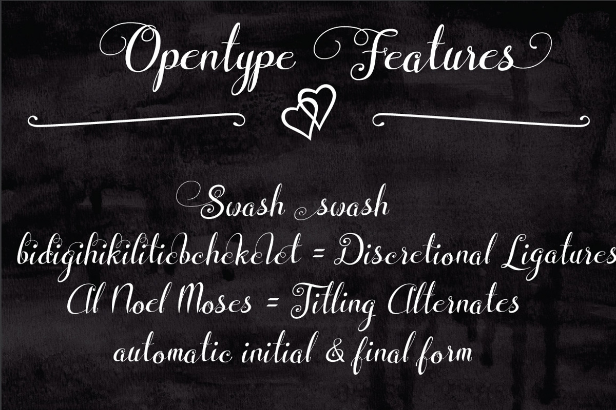Wedding Font Italic preview 5