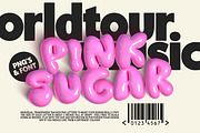 Pink Sugar Letters and SVG Font, a Sans Serif Font by Nicky Laatz (Thumbnail 1 of 9)