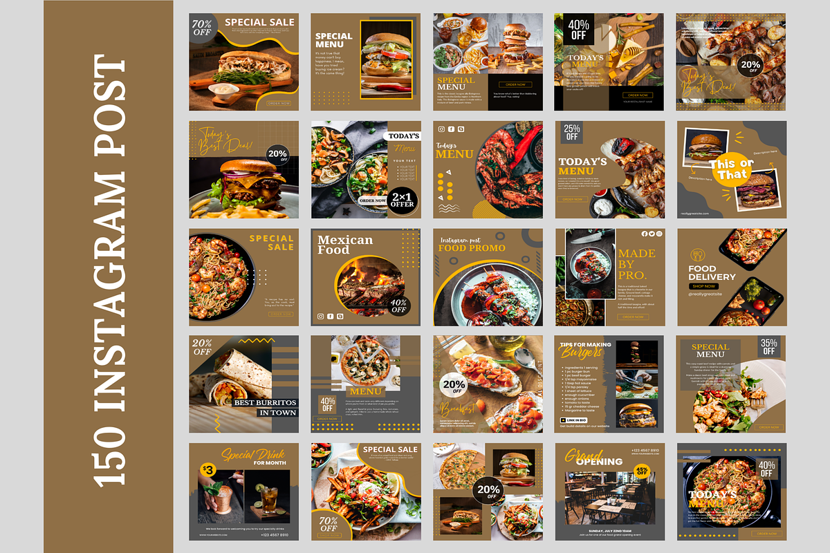 Animated Food Restaurant Template, a Social Media Template by LushBury (Photo 2 of 8)