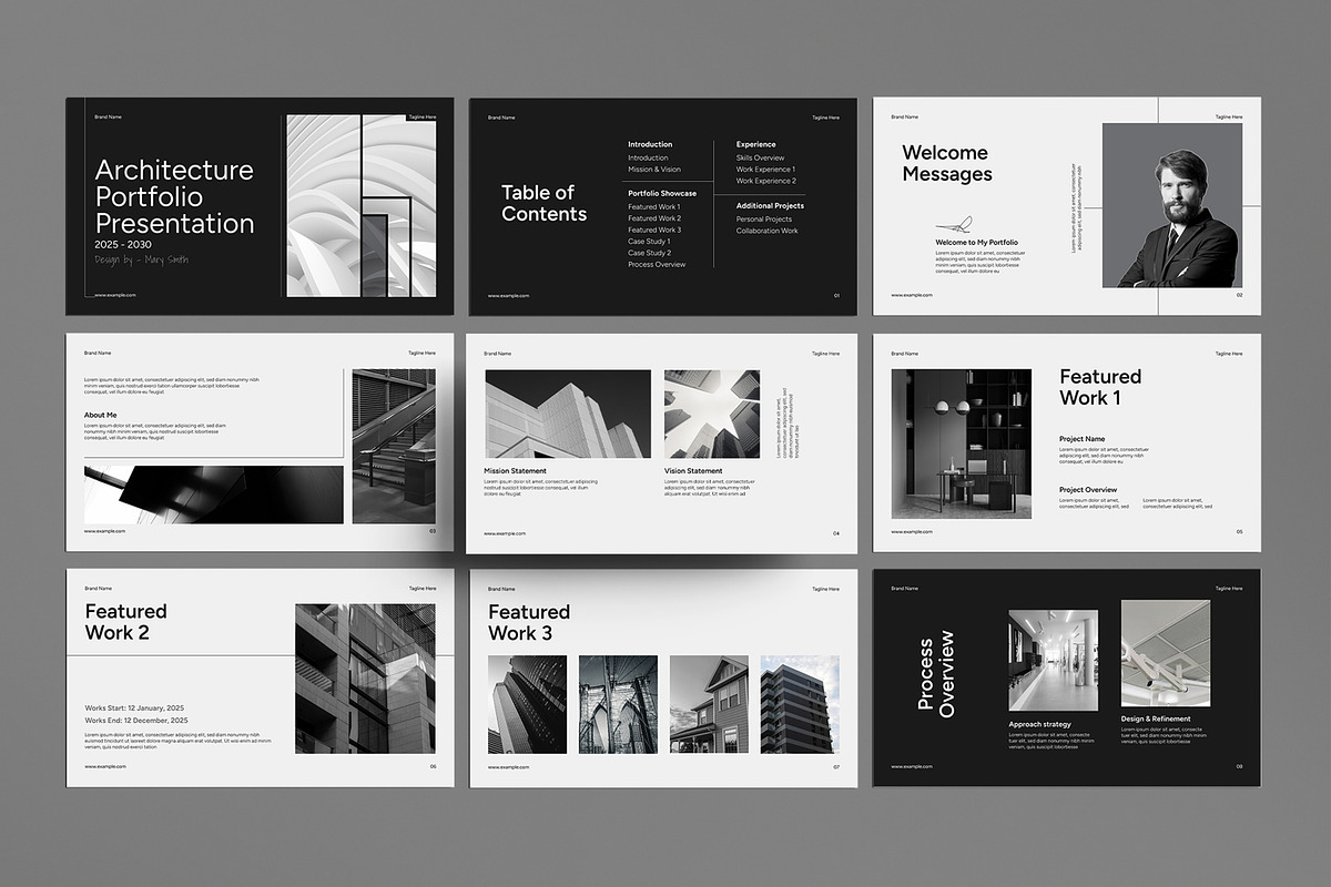 Minimal Portfolio Presentation, a Presentation Template by MightyDesign (Photo 1 of 9)
