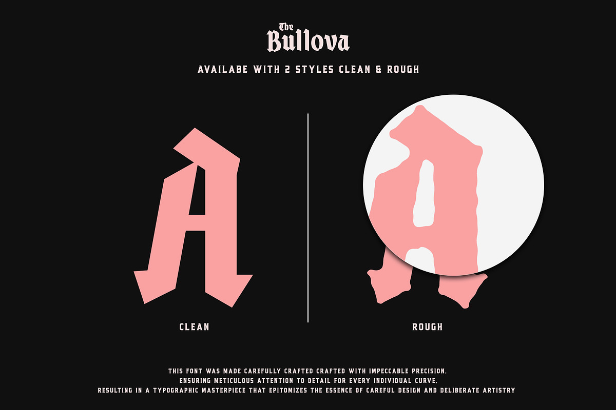 The Bullova Blackletter Fonts, a Blackletter Font by Angin Studio (Photo 3 of 18)