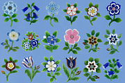 Blown Glass Flowers Collection, an Object Graphic by The Flossy Finch (Thumbnail 15 of 15)
