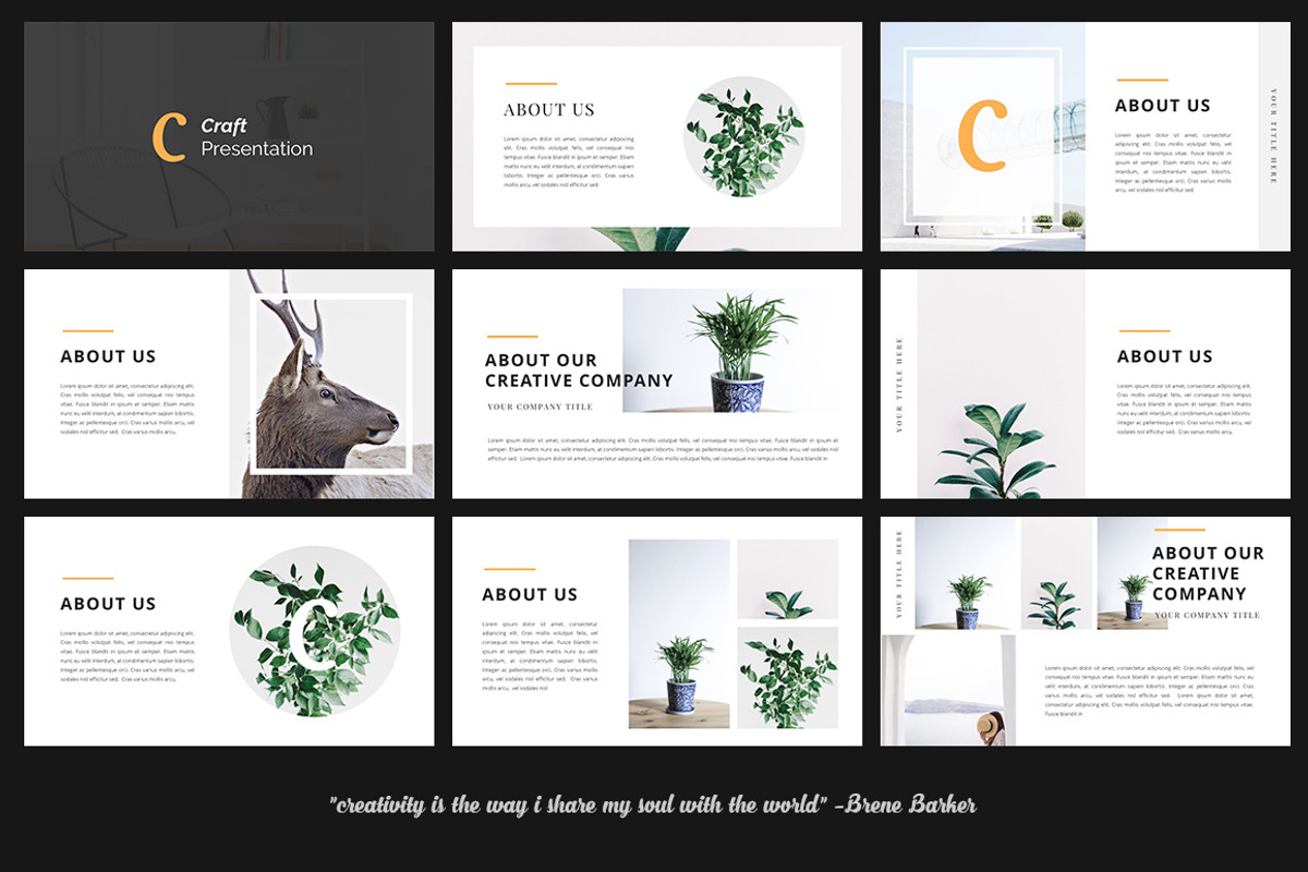 Craft - Portfolio Keynote, a Presentation Template by desvibes