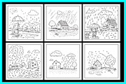 Rainy Weather Coloring Book, an Object Illustration by protabsorkar11 (Thumbnail 5 of 6)