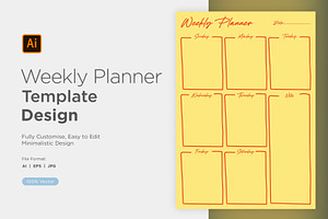 Weekly Planner Sheet Design-27