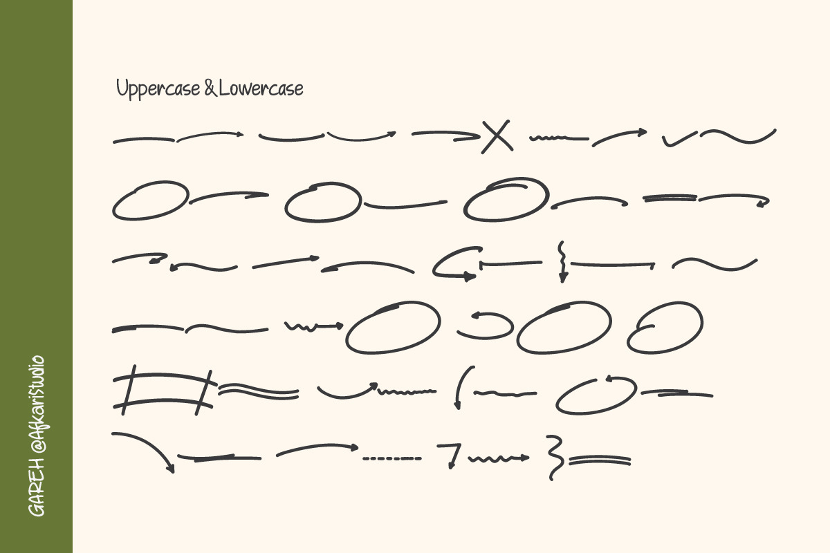Gareh - Handwritten Marker Note Font, a Handwritten Font by Afkari Studio (Photo 3 of 12)