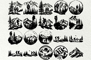 Hiking Svg Bundle, a Person Illustration by DENIDigitalArtSudio (Thumbnail 7 of 9)
