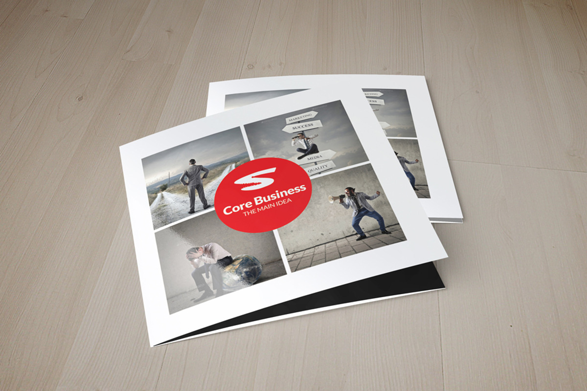 Business Square Trifold Brochure, a Brochure Template by Psd Templates (Photo 4 of 4)