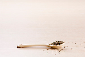 Dried Basil Herb On Spoon, a Food & Drink Photo by THP Creative
