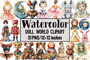 Doll World Clipart, an Illustration by Design Market (Thumbnail 1 of 3)