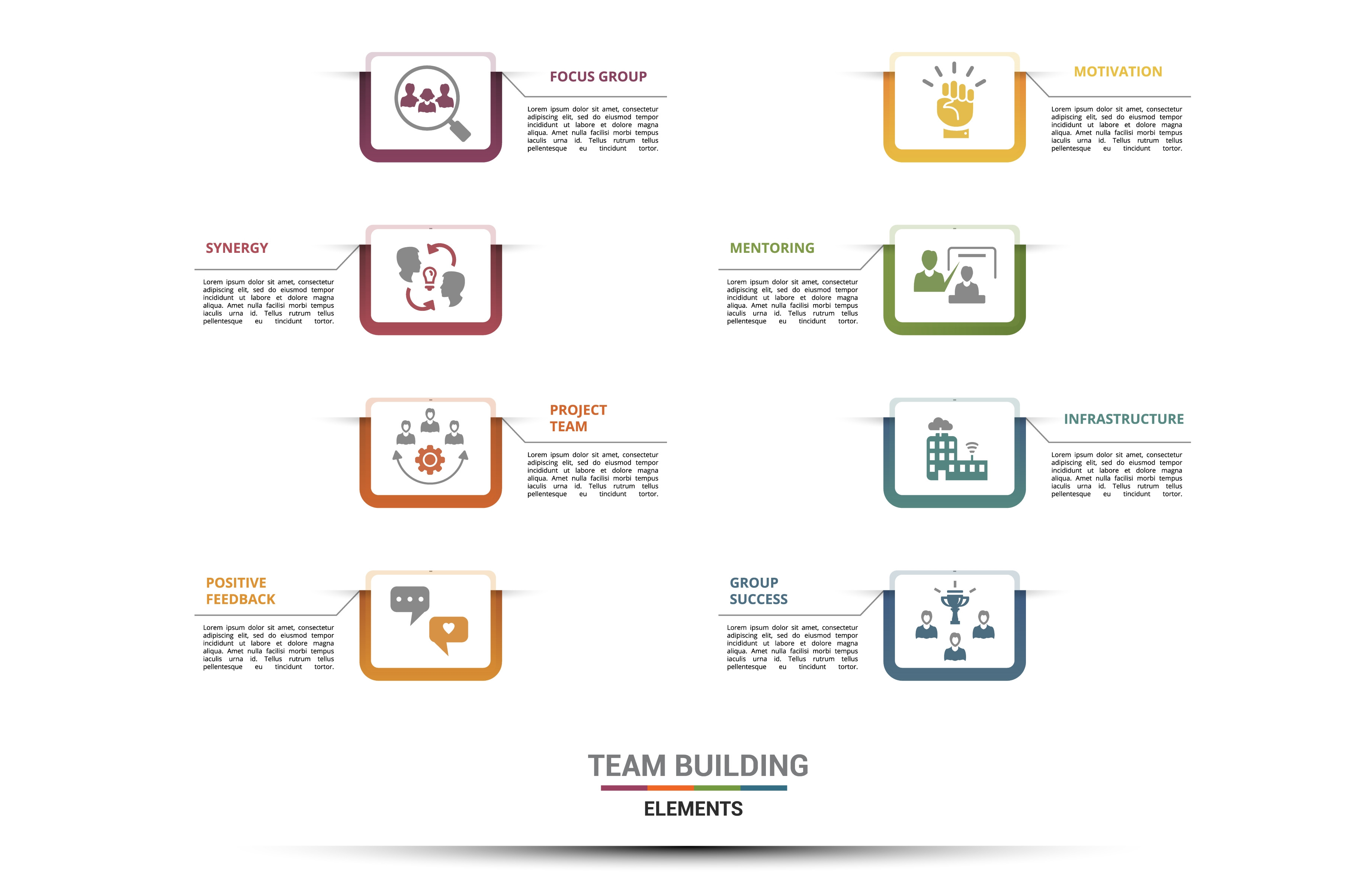 Infographic Team Building template, a Food Illustration by Aimagenarium ...