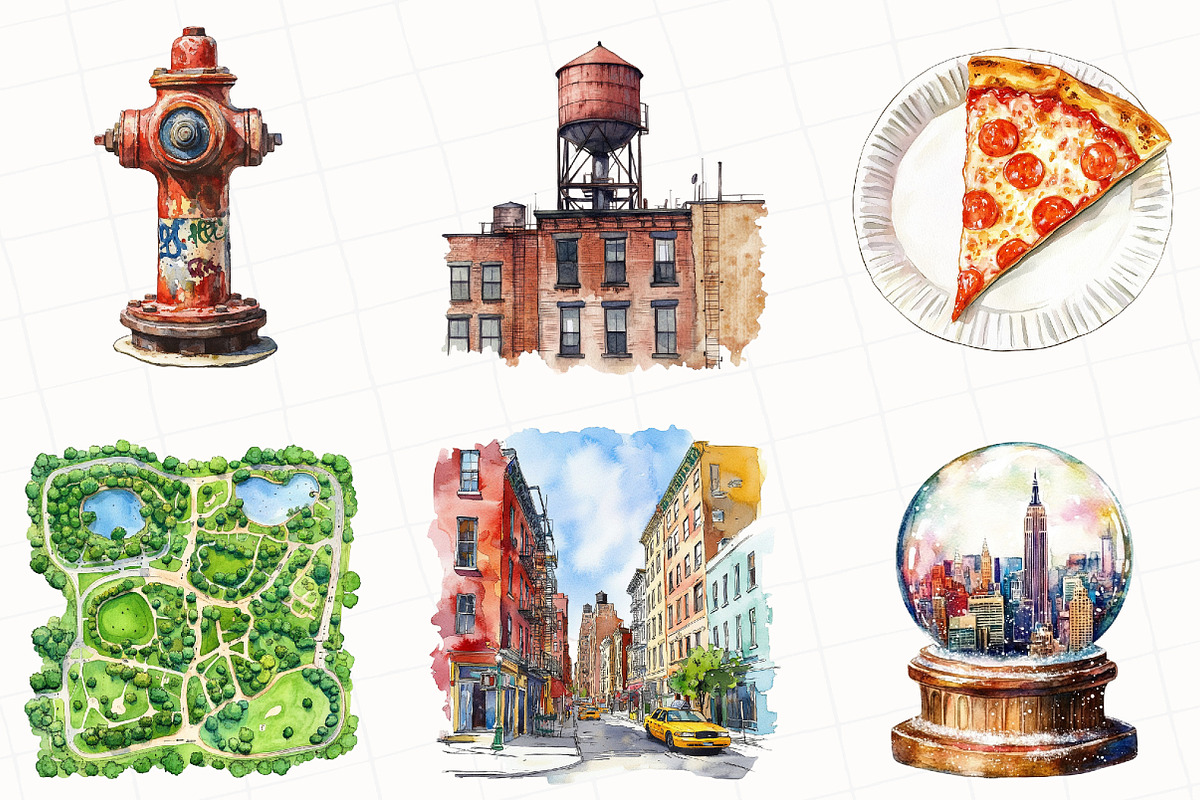 New York Tour Clipart, an Illustration by OK Design (Photo 5 of 5)