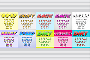 Awesome 20 Racing Fonts With Numbers