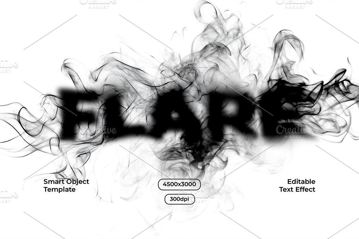 Smoke Text Effect, a Layer Style Add-On by alexdndz (Photo 1 of 2)