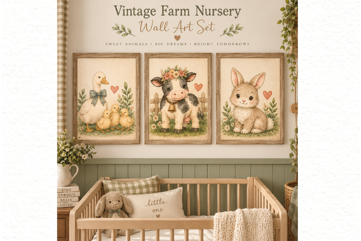 Farm Animals Clipart, an Animal Illustration by Villa 11 Estudio (Photo 6 of 7)