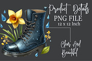 Watercolor Garden Boots Clipart, an Illustration by Rose Art (Thumbnail 7 of 7)