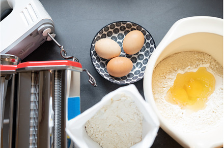 Making Pasta with Pasta Machine
