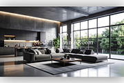 15 Modern Living Room, a Background Graphic by NOMO DESIGN (Thumbnail 4 of 16)