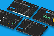 Dark Admin Dashboard Control Backend, an UI Kit Template by nagaredesignstudio (Thumbnail 1 of 6)