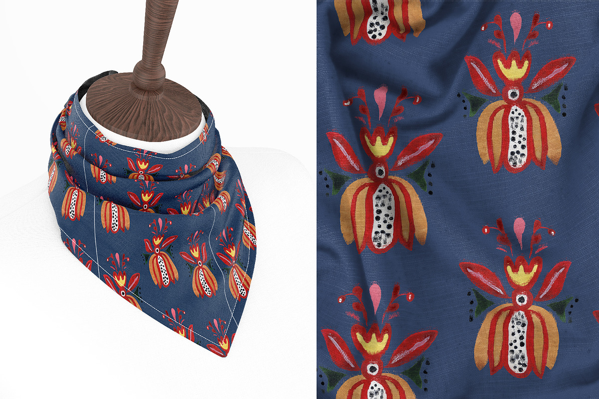 Decorative Ukrainian Flowers, a Decorative Illustration by Design X0 (Photo 14 of 15)