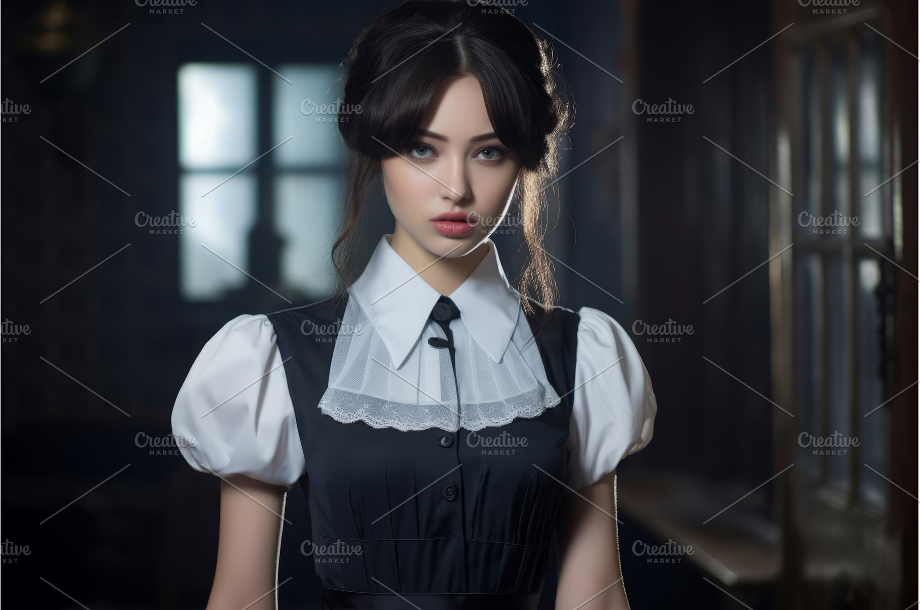 Girl maid uniform young cleaner, a Person Photo by Ylivdesign