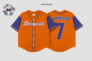 Baseball jerseys mockup, a Shirt Mockup by Barmecide Mockup Studio