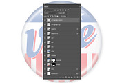Vote Button - Layered PSD Template, a Graphic by RogerRidpath (Thumbnail 2 of 5)