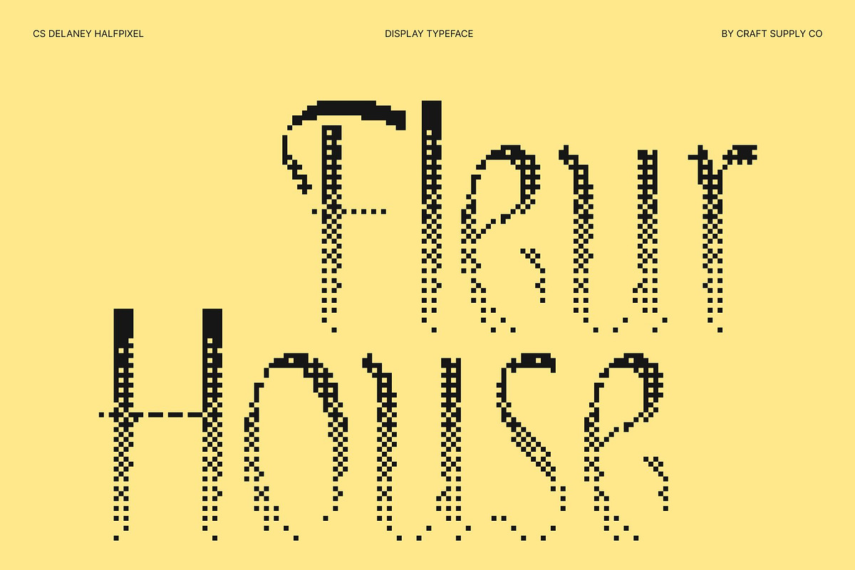 CS Delaney Halfpixel, a Sans Serif Font by Craft Supply Co. (Photo 2 of 8)