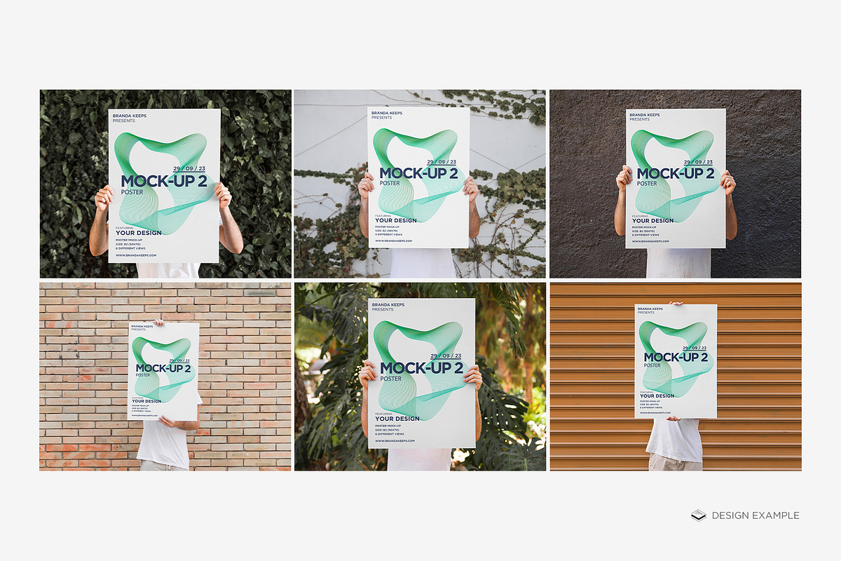 Man Holding Poster 2 Mock-up, a Print Template by Branda Keeps (Photo 5 of 16)