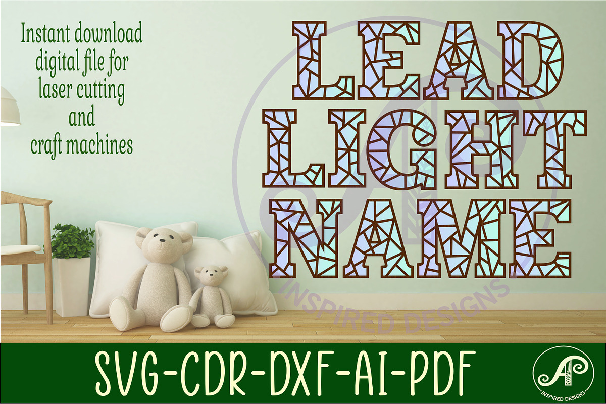 Stained glass alphabet set. 2 layer, an Object Graphic by A P Inspired Designs (Photo 6 of 7)