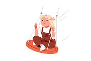 Happy cute kids swinging set, a Person Illustration by Good Studio (Thumbnail 10 of 11)