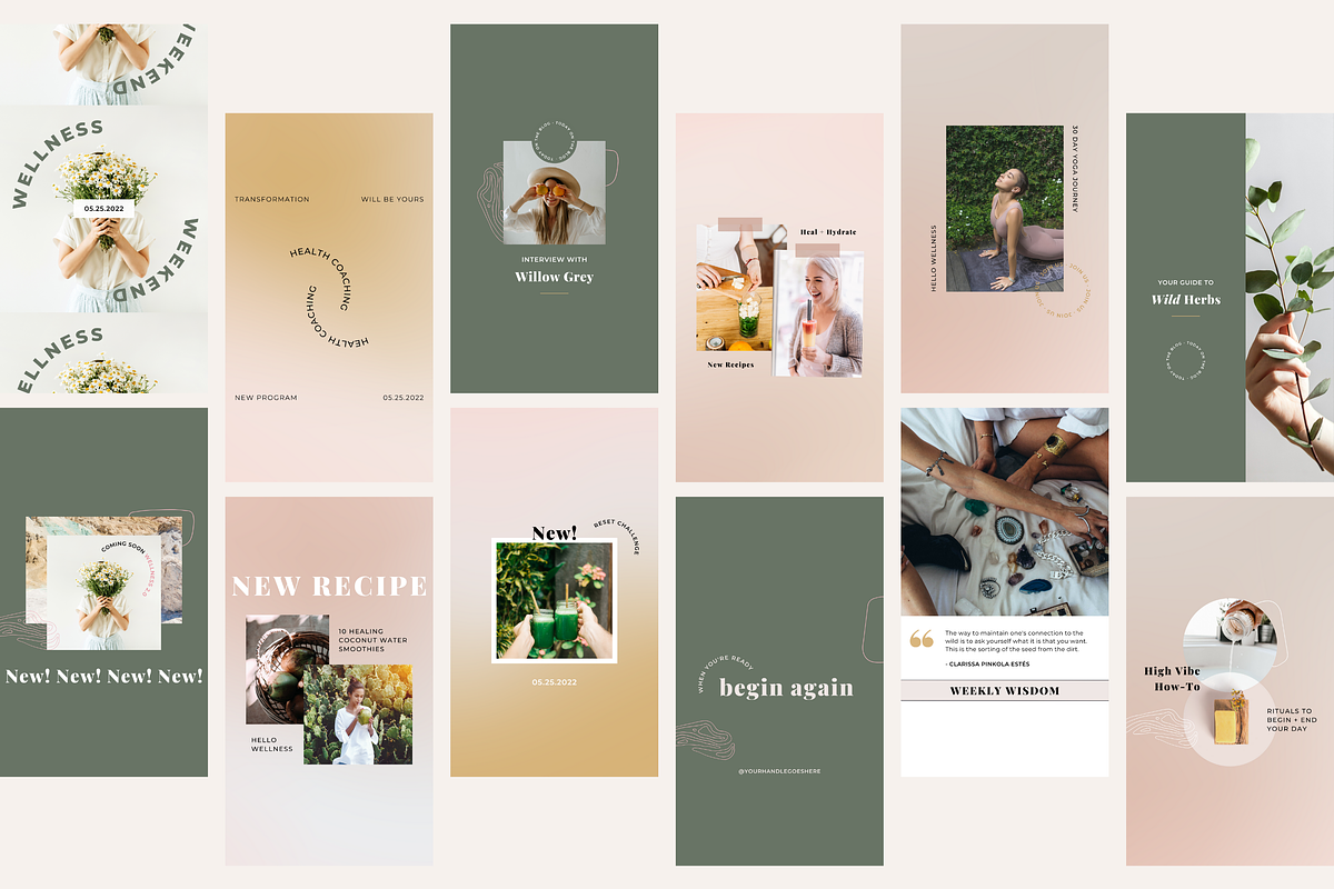 Health & Wellness Instagram Canva, a Social Media Template by Erin Cassidy (Photo 6 of 11)