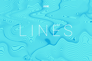 Lines Wavy Backgrounds Vol. 03