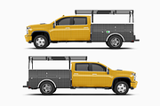 Pickup Truck Mockup 2 Service Body, a Product Mockup by Mockupix (Thumbnail 10 of 12)