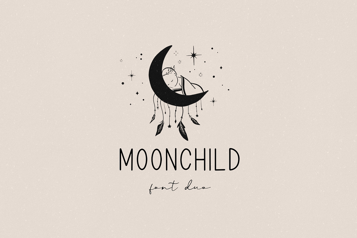 Moonchild font duo, a Sans Serif Font by elvinova (Photo 1 of 9)