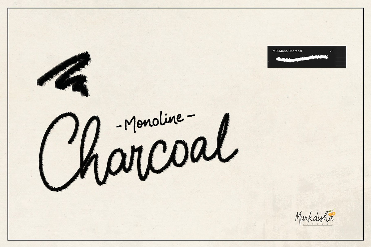 Procreate Monoliner Brush Set, a Brush Add-On by Markdisha Designs (Photo 9 of 9)